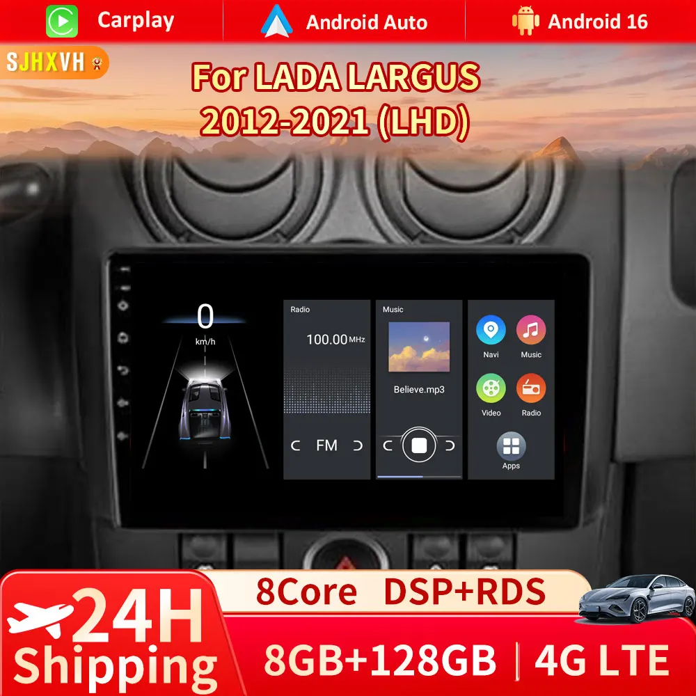 Android 16 Car Radio For Lada Largus 2012 2013 2014 2015 2016 - 2020 Navigation GPS Multimedia Video Player Stereo Carplay+Auto
Android 16 Car Radio For Lada Largus 2012 2013 2014 2015 2016 - 2020 Navigation GPS Multimedia Video Player Stereo Carplay+Auto