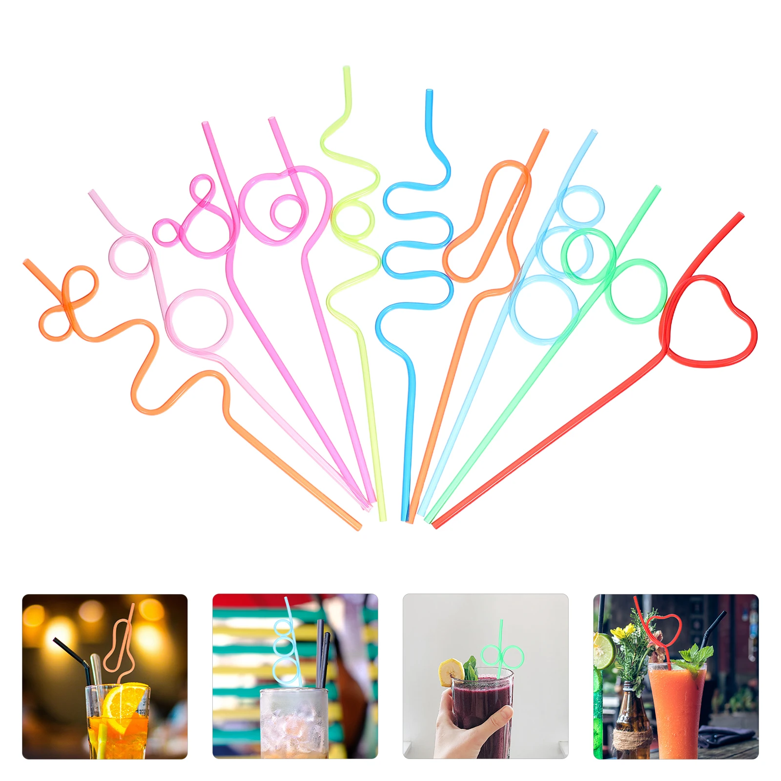 30 Pcs Coffee Straw Set Child Party Supplies Crazy Straws for Kids Plastic Bendable Decoration
30 Pcs Coffee Straw Set Child Party Supplies Crazy Straws for Kids Plastic Bendable Decoration