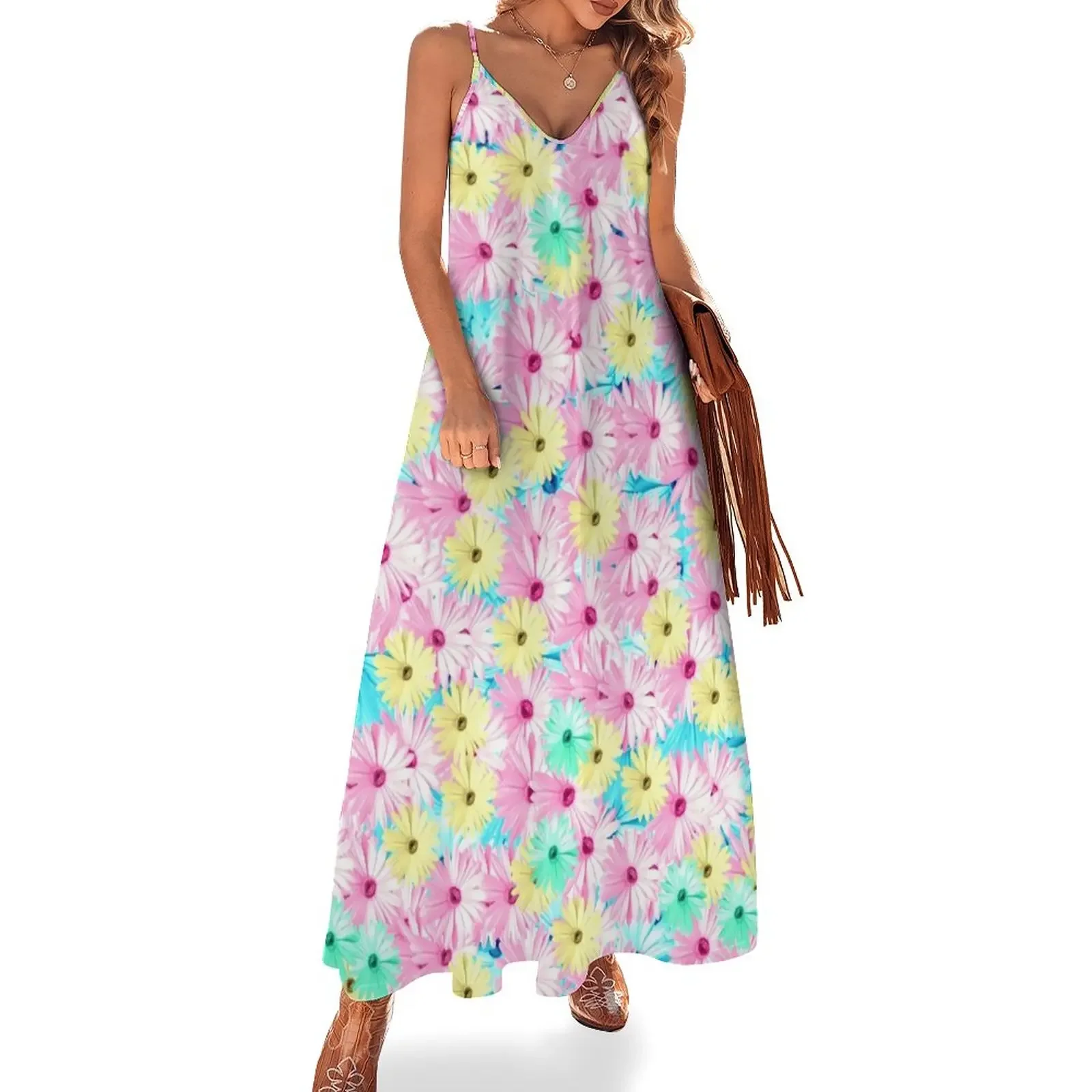 Bright Pastel Beautiful Flowers Sleeveless Dress chic and elegant evening dress wedding guest dress 2025 Prom gown
Bright Pastel Beautiful Flowers Sleeveless Dress chic and elegant evening dress wedding guest dress 2025 Prom gown
