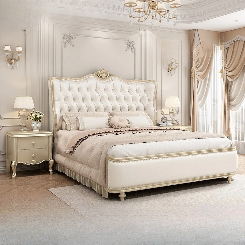Princess Luxury Double Bed Design Decoration Items White Wooden Frame Double Bed King Size Princess Muebles Salon Furniture
Princess Luxury Double Bed Design Decoration Items White Wooden Frame Double Bed King Size Princess Muebles Salon Furniture