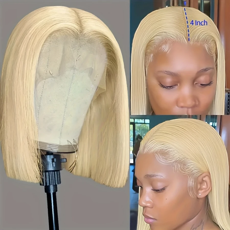 613 Blonde Color 10Inch Short Bob Straight Lace Wigs Human Hair Pre Plucked Straight 13x4 Lace Front Human Hair Lace Wigs
613 Blonde Color 10Inch Short Bob Straight Lace Wigs Human Hair Pre Plucked Straight 13x4 Lace Front Human Hair Lace Wigs