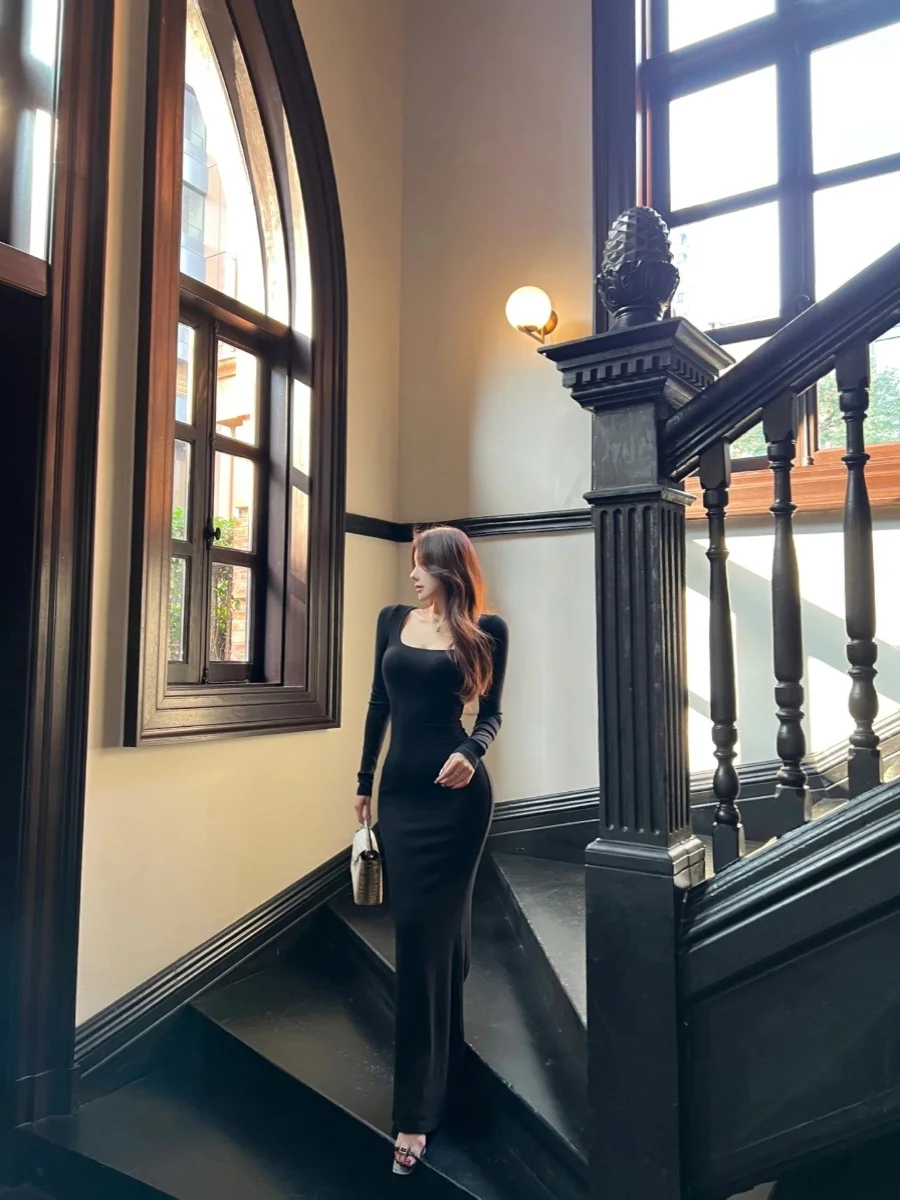 Kardaian Pure Desire Sle Square Collar Long Sve Dr Sexy Slimming Long Dr for Women High Waist Bodycon Skirt
Kardaian Pure Desire Sle Square Collar Long Sve Dr Sexy Slimming Long Dr for Women High Waist Bodycon Skirt