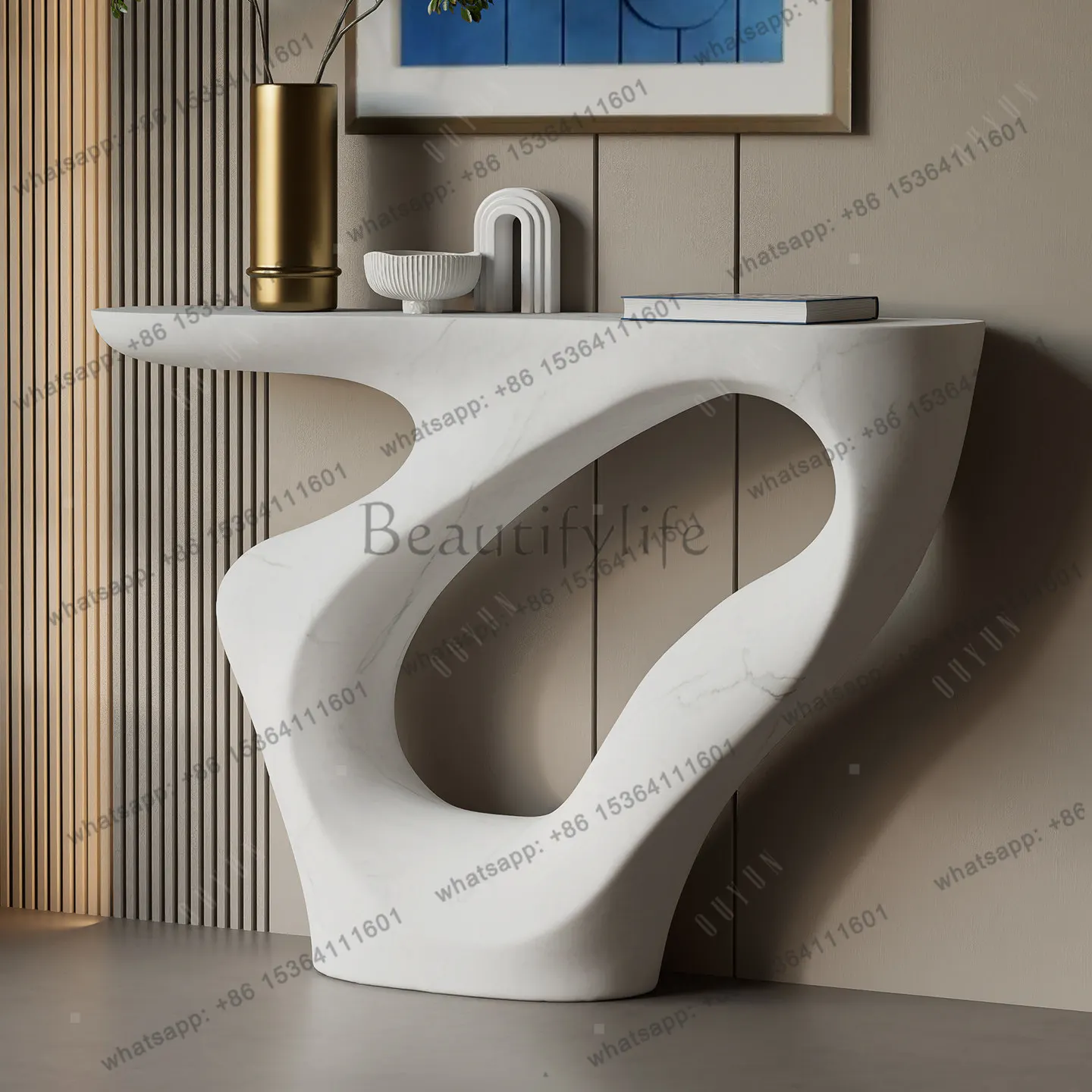 Entrance table, corridor, aisle, wall decoration, modern simple light luxury end view table
Entrance table, corridor, aisle, wall decoration, modern simple light luxury end view table