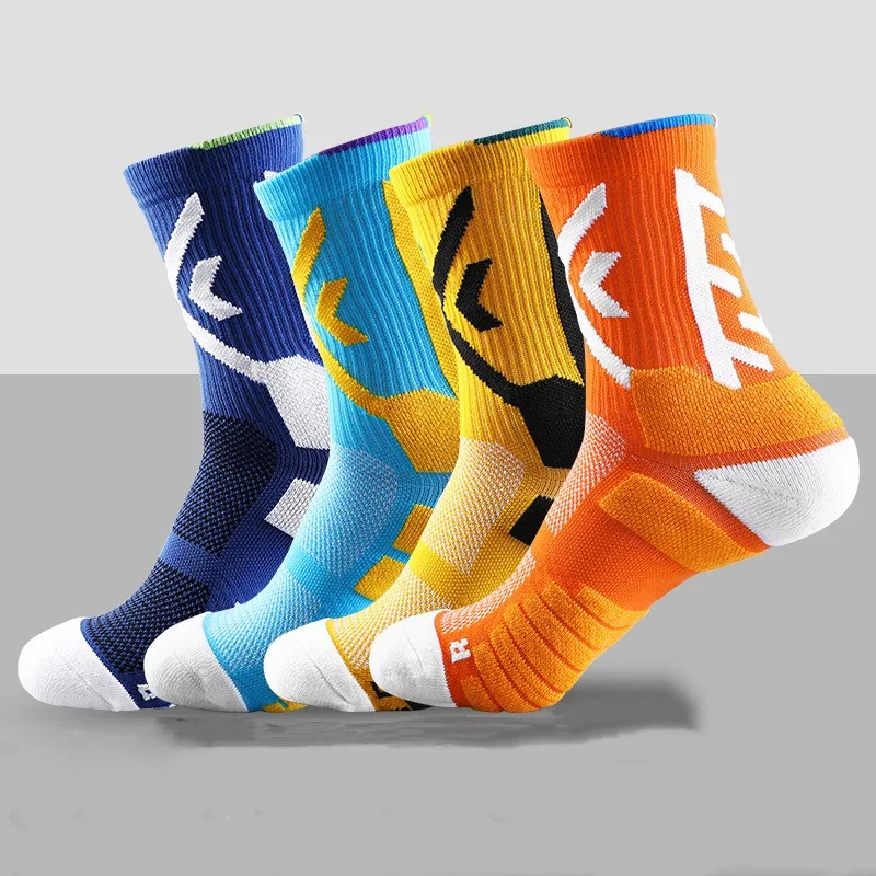 5 Pairs Professional Men Breathable Sports Socks Cotton Sweat-absorbing Wear-resistant Shock Absorbing Basketball Mid-tube Socks
5 Pairs Professional Men Breathable Sports Socks Cotton Sweat-absorbing Wear-resistant Shock Absorbing Basketball Mid-tube Socks