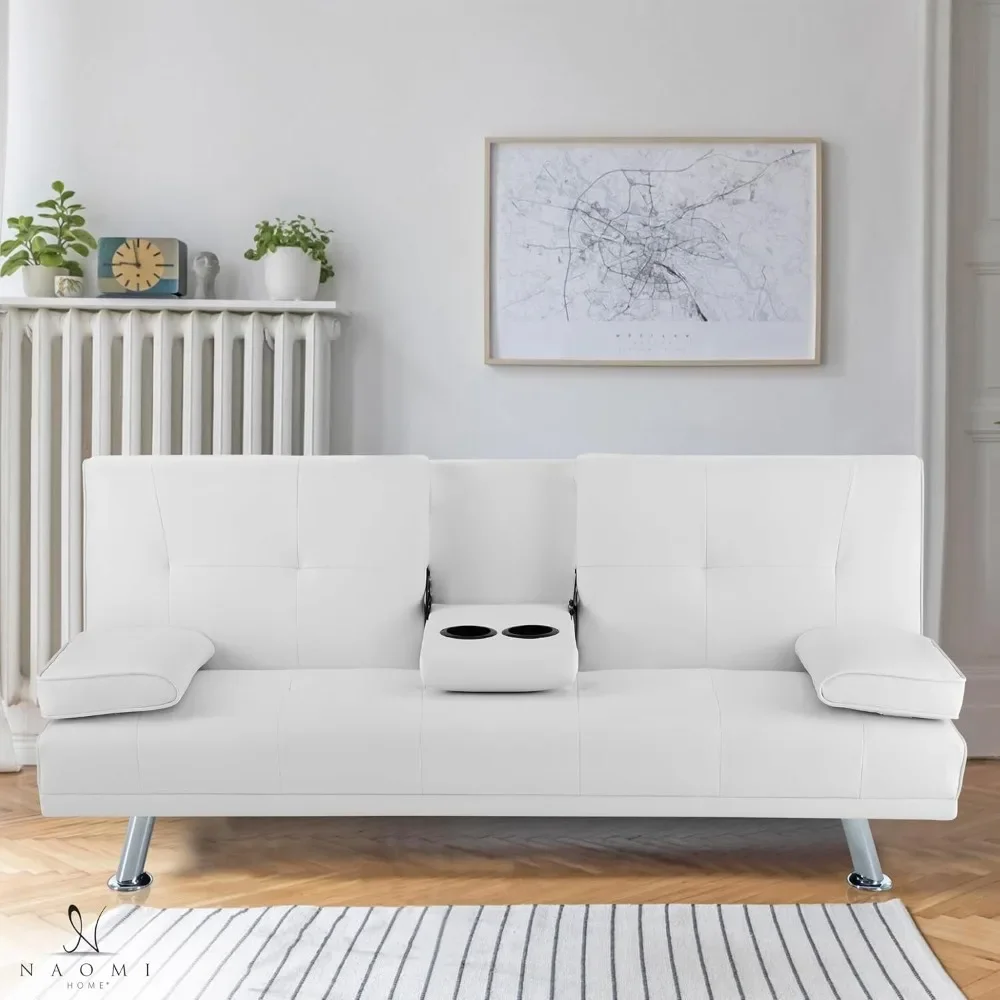 Low Profile Design: Convertible Folding Futon Sofa Bed Sleeper Couch for Living Room Faux Leather Upholstered Futon Sofa with
Low Profile Design: Convertible Folding Futon Sofa Bed Sleeper Couch for Living Room Faux Leather Upholstered Futon Sofa with