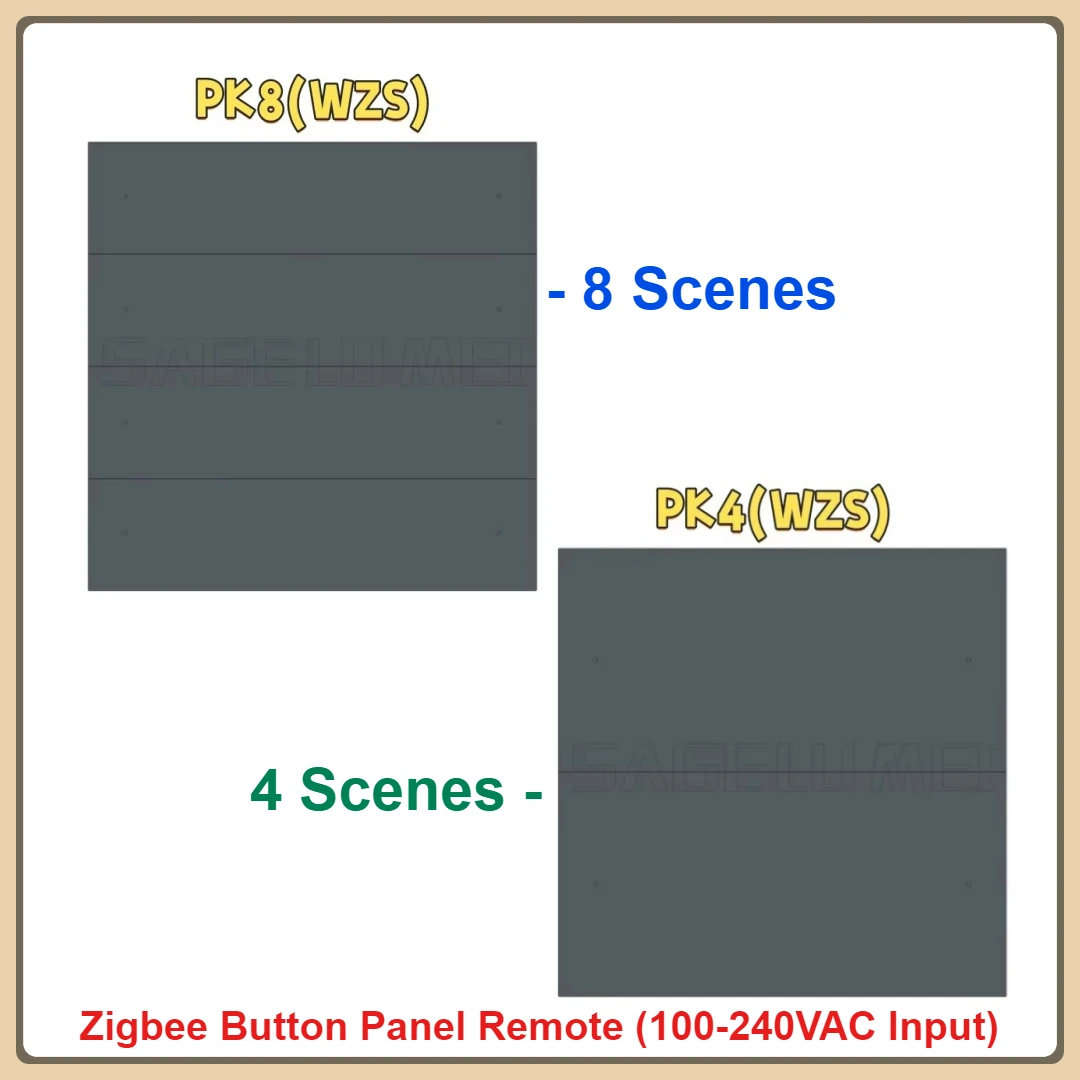 100-240 В переменного тока PK4/8 Zigbee 3,0 кнопка настенная сенсорная панель умный диммер через приложение Tuya имеет запись сцены для светодиодных фонарей
100-240 В переменного тока PK4/8 Zigbee 3,0 кнопка настенная сенсорная панель умный диммер через приложение Tuya имеет запись сцены для светодиодных фонарей