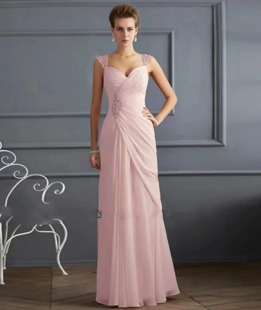 Spaghetti Straps Beading Women Guests Elegant Evening Prom Dress Plus Size Party Gown Long Chiffon Mother Of The Bride Dresses
Spaghetti Straps Beading Women Guests Elegant Evening Prom Dress Plus Size Party Gown Long Chiffon Mother Of The Bride Dresses