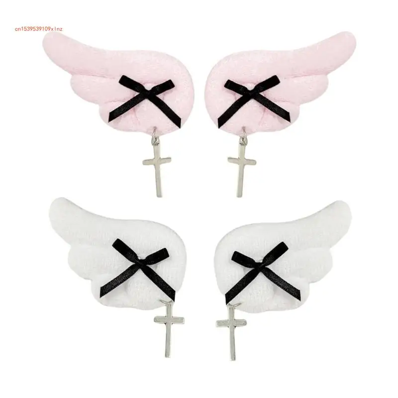 2000s Hair Clip for Halloween Punk Wing Hair Pin with Crucifix Nonslip Barrettes for Side Hair Cosplay Party Side Clip
2000s Hair Clip for Halloween Punk Wing Hair Pin with Crucifix Nonslip Barrettes for Side Hair Cosplay Party Side Clip