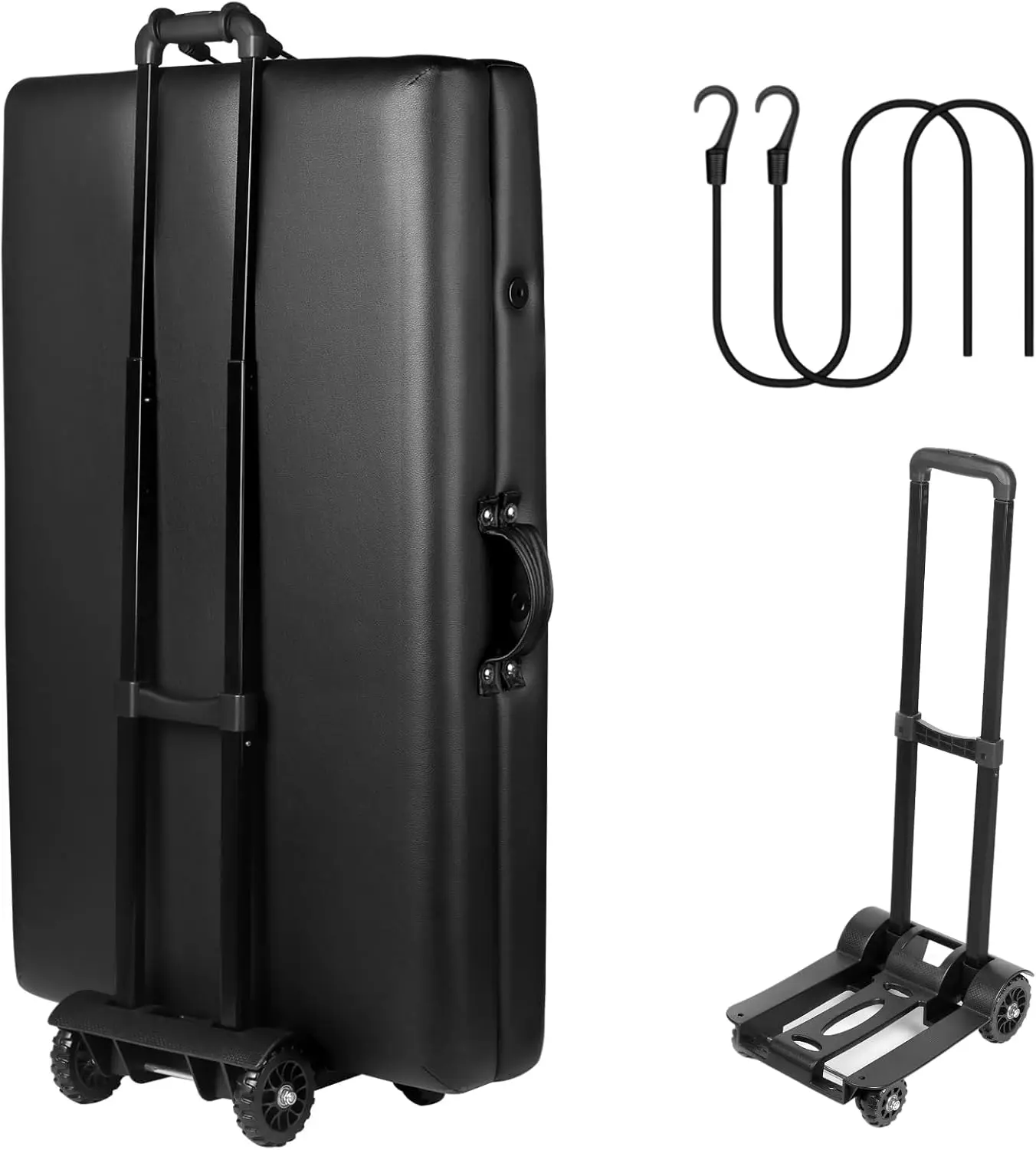 Portable Massage Table Cart with Wheels, Telescoping Handle, Foldable and Durable for Travel
Portable Massage Table Cart with Wheels, Telescoping Handle, Foldable and Durable for Travel