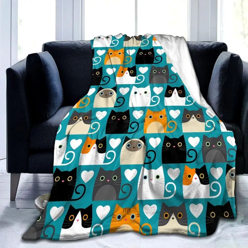 Уютное легкое одеяло-плед для кошек и любителей кошек, 50x40
Уютное легкое одеяло-плед для кошек и любителей кошек, 50x40