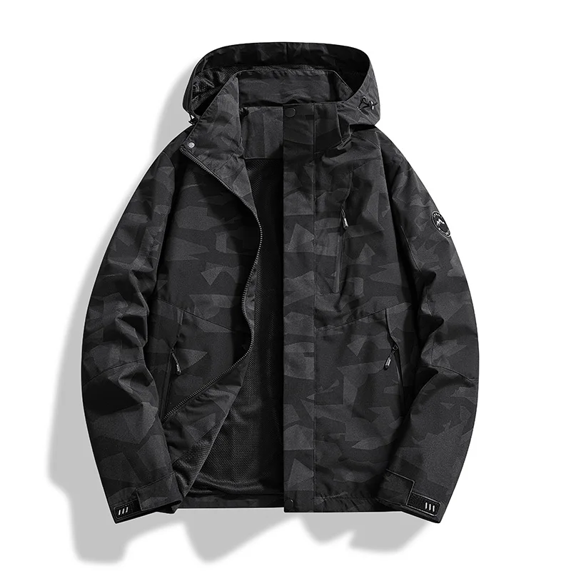 2025 Spring New Arrival Black Camo Couple Windbreaker Waterproof Hooded Jacket Unisex Casual Versatile Outdoor Hiking Windproof
2025 Spring New Arrival Black Camo Couple Windbreaker Waterproof Hooded Jacket Unisex Casual Versatile Outdoor Hiking Windproof