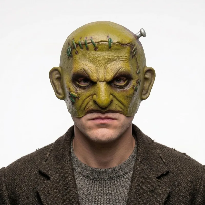 Frankenstein Mask Realistic Latex Monster Head Mask with Bolts Scary Horror Cosplay Costume Prop for Men Women
Frankenstein Mask Realistic Latex Monster Head Mask with Bolts Scary Horror Cosplay Costume Prop for Men Women