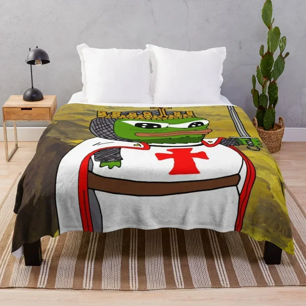 Pepe Knight's Templar Apu Throw Blanket Spring Fall Cozy Throw Blanket for Couch
Pepe Knight's Templar Apu Throw Blanket Spring Fall Cozy Throw Blanket for Couch