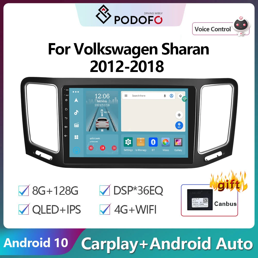 Podofo 2Din Android 10 Car Radio Multimidia Video Player For Volkswagen Sharan 2012-2018 GPS Navigation 2din Carplay Auto Stereo
Podofo 2Din Android 10 Car Radio Multimidia Video Player For Volkswagen Sharan 2012-2018 GPS Navigation 2din Carplay Auto Stereo