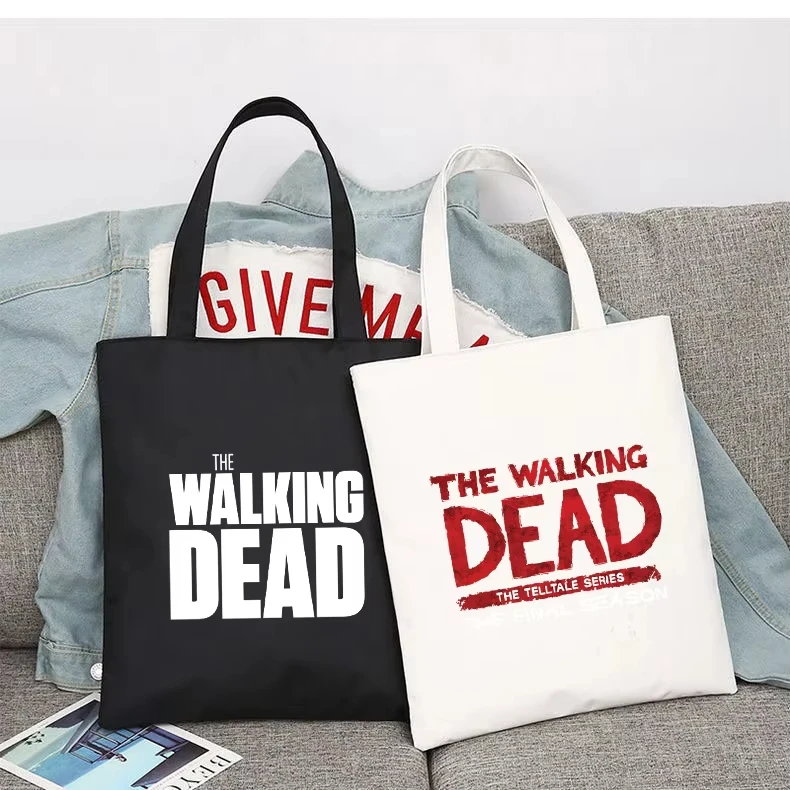 The Walking Dead Men Women Shopping Bag Handbag Foldable Reusable Cloth Shopper Harajuku Style Bag Student Canvas Tote Bag
The Walking Dead Men Women Shopping Bag Handbag Foldable Reusable Cloth Shopper Harajuku Style Bag Student Canvas Tote Bag