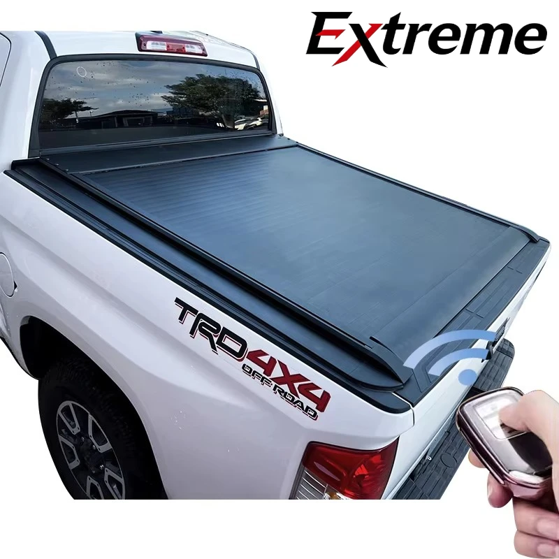Car Parts Electric Roller Lid up Aluminium Alloy PickUp Truck Tonneau Bed Cover for Toyota Tundra SR5 Tundra TRD 2022-2024
Car Parts Electric Roller Lid up Aluminium Alloy PickUp Truck Tonneau Bed Cover for Toyota Tundra SR5 Tundra TRD 2022-2024