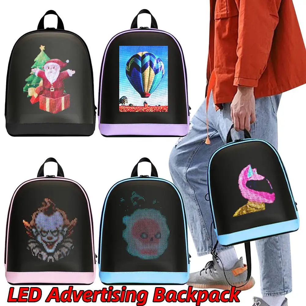 LED Advertising Backpack APP Control Advertising Business Bag Waterproof Outdoor Pixel Screen Bag for Outdoor Travel
LED Advertising Backpack APP Control Advertising Business Bag Waterproof Outdoor Pixel Screen Bag for Outdoor Travel
