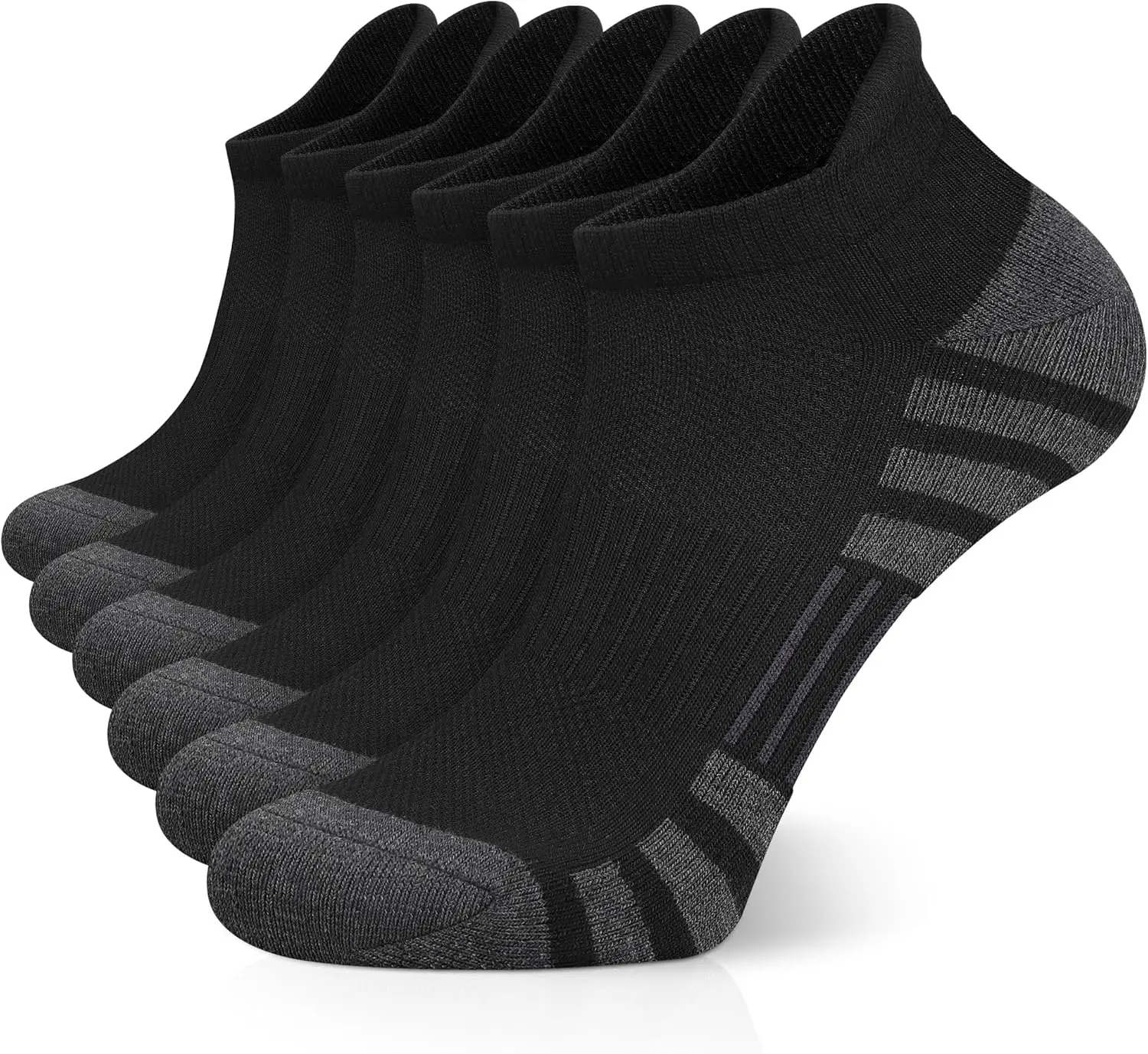 Ankle Athletic Running Socks Cushioned Breathable Low Cut Sports Tab Socks for Men and Women (6 Pairs)
Ankle Athletic Running Socks Cushioned Breathable Low Cut Sports Tab Socks for Men and Women (6 Pairs)