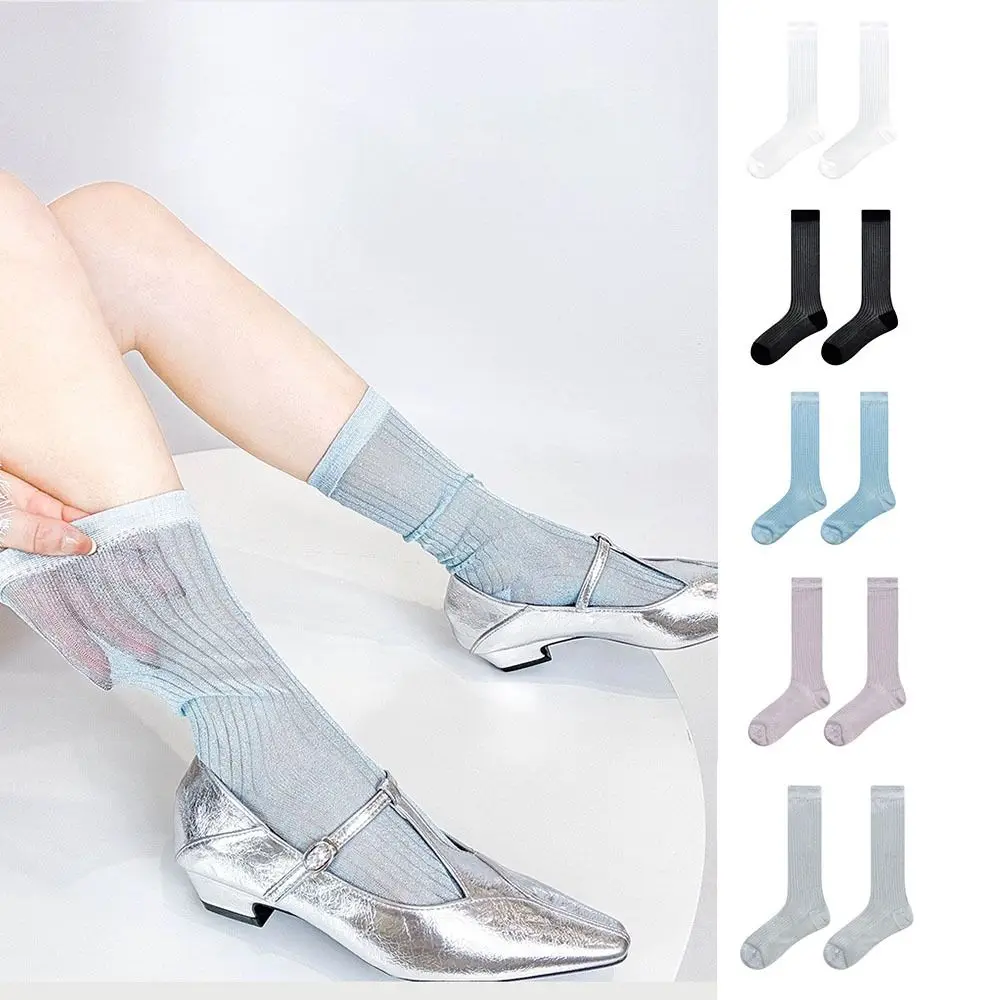 Fashionable Shiny JK Calf Socks ins Thin Mid Tube Socks JK Style Lolita Pile Up Sock Student
Fashionable Shiny JK Calf Socks ins Thin Mid Tube Socks JK Style Lolita Pile Up Sock Student
