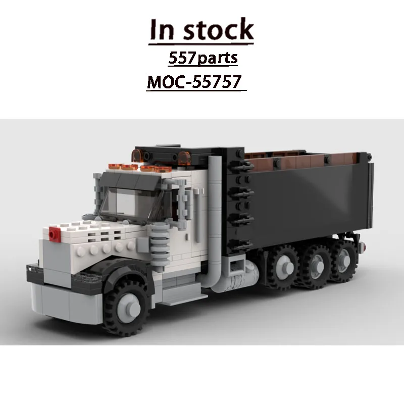 MOC-55757 New Classic Flat-Nose Semi-Trailer Dump Truck Building Block Model 557parts Creative Boys Children's Birthday Toy Gift
MOC-55757 New Classic Flat-Nose Semi-Trailer Dump Truck Building Block Model 557parts Creative Boys Children's Birthday Toy Gift