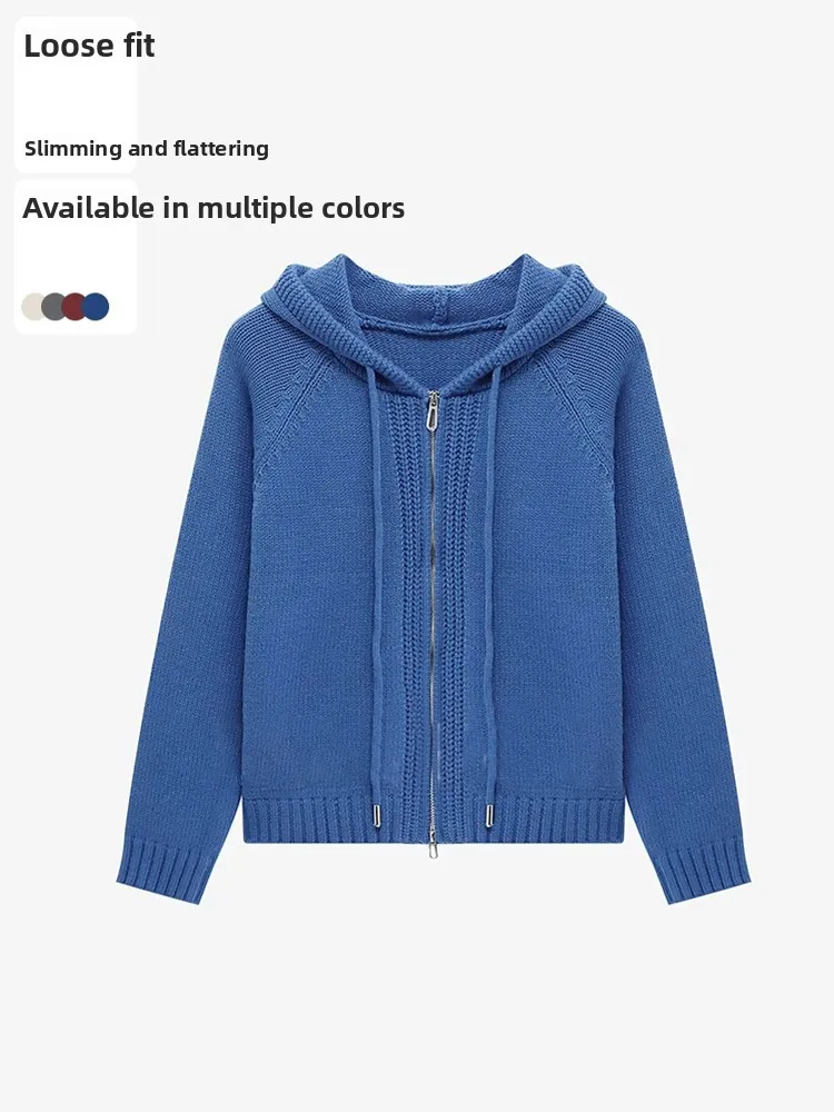 Casual Warm Knitted Sweater Women's Spring New Loose Open Cardigan Style Coat Simple Design Hooded Knitwear Fashionable Outer...
Casual Warm Knitted Sweater Women's Spring New Loose Open Cardigan Style Coat Simple Design Hooded Knitwear Fashionable Outer...