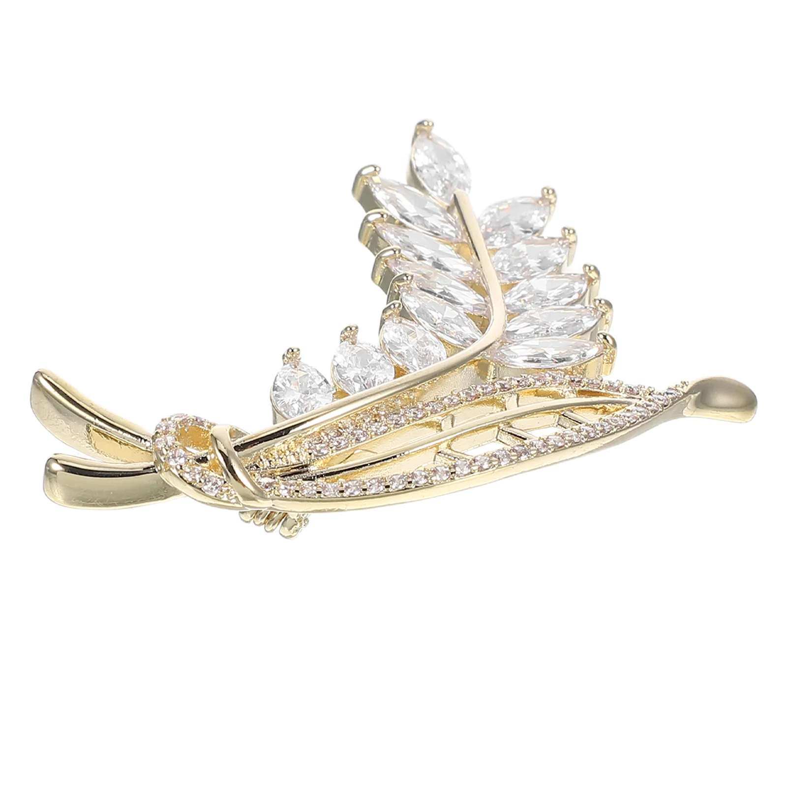 Wheat Ear Brooch Pin Rhinestone Leaf Elegant Lapel Pin Decoration for Suits Dresses Coats Vintage Brooch Jewelry Women
Wheat Ear Brooch Pin Rhinestone Leaf Elegant Lapel Pin Decoration for Suits Dresses Coats Vintage Brooch Jewelry Women