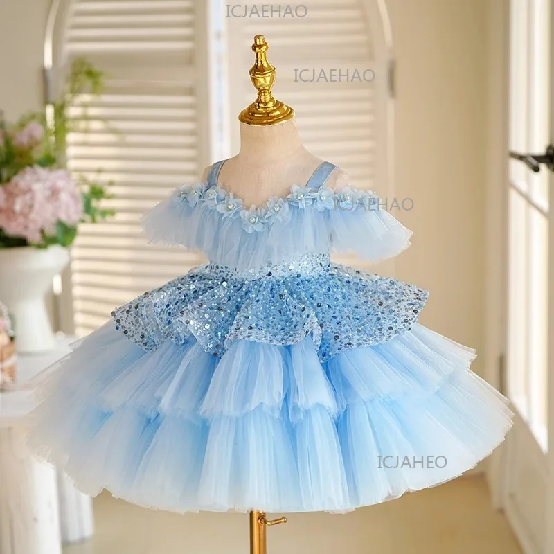 2026 Kids Blue Birthday Party Evening Dress Gown Elegant Tutu Pageant Costume Vestido Children Girls Piano Performance Princess
2026 Kids Blue Birthday Party Evening Dress Gown Elegant Tutu Pageant Costume Vestido Children Girls Piano Performance Princess