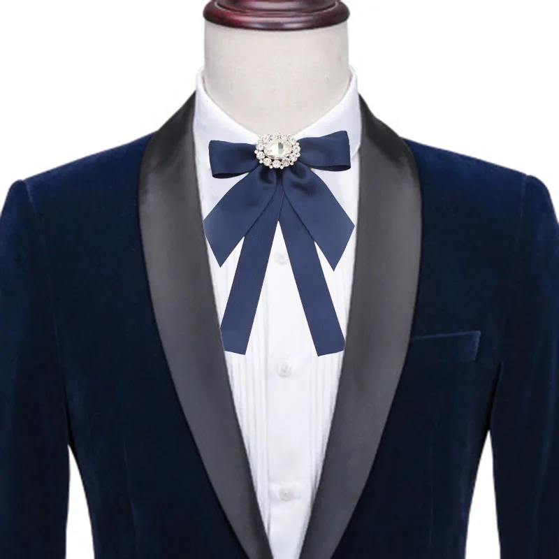 Handmade Bow Ties Men Women Accessories Large Rhinestones Satin Ribbon Fashion OL Style Professional Attire Shirt Collar Flowers
Handmade Bow Ties Men Women Accessories Large Rhinestones Satin Ribbon Fashion OL Style Professional Attire Shirt Collar Flowers