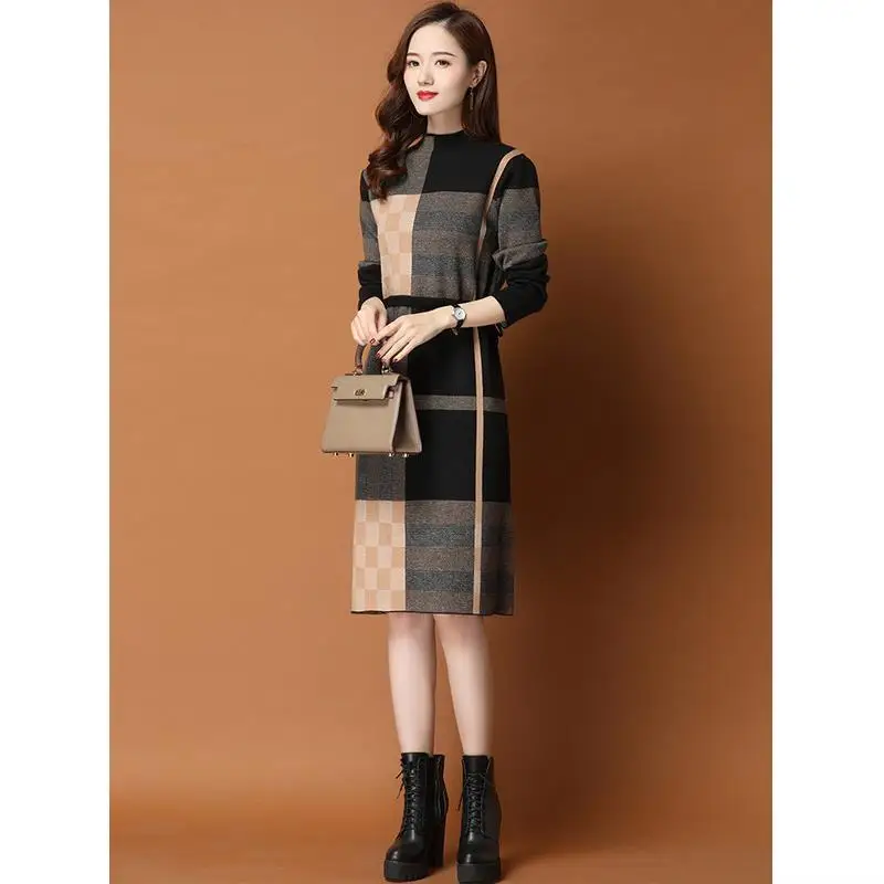 Autumn Winter Oversize Women Dress 2024 New Fashion Vintage Patchwork O-Neck Pullover Office Lady Female High Quality B86
Autumn Winter Oversize Women Dress 2024 New Fashion Vintage Patchwork O-Neck Pullover Office Lady Female High Quality B86