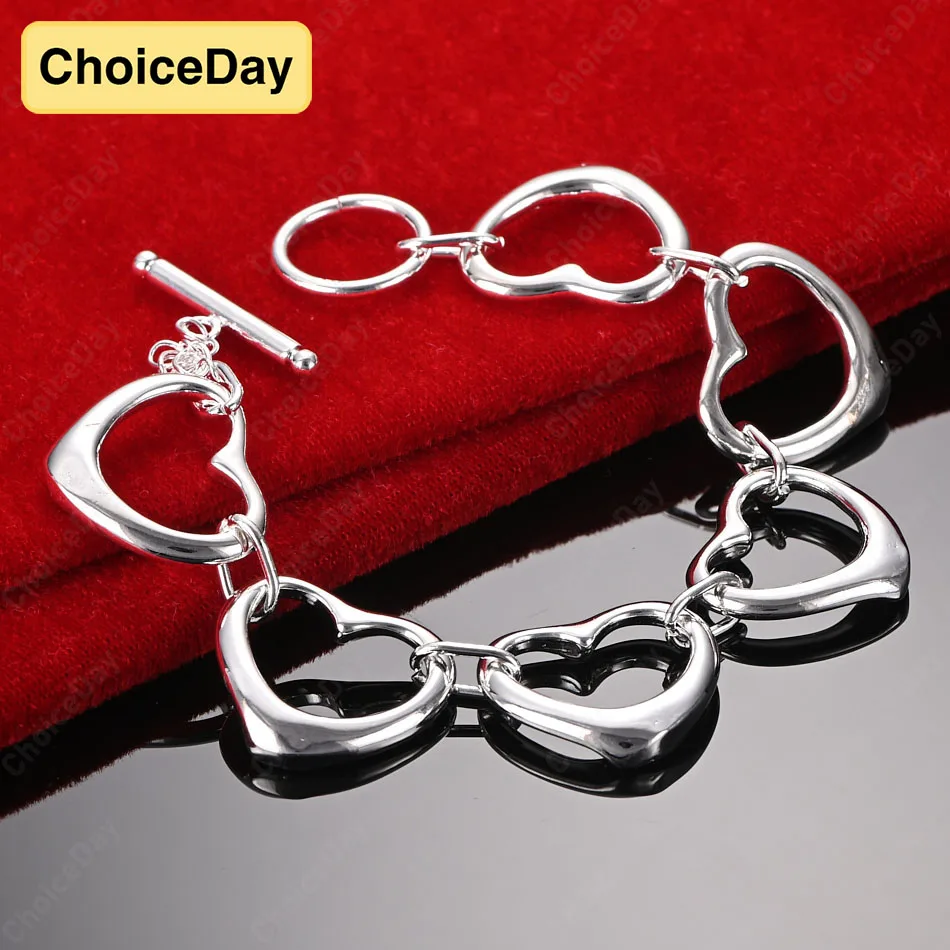 ChoiceDay стерлингового серебра 925 пробы 8 дюймов 20 см модный полый браслет в форме сердца женские аксессуары подарок ювелирные изделия вечерние
ChoiceDay стерлингового серебра 925 пробы 8 дюймов 20 см модный полый браслет в форме сердца женские аксессуары подарок ювелирные изделия вечерние