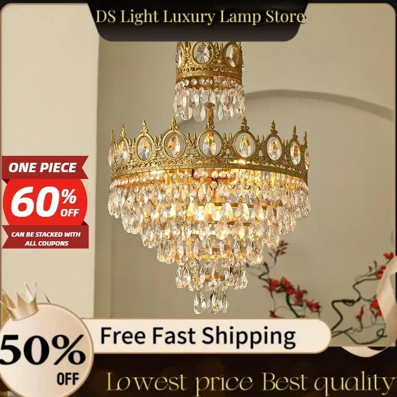 Modern Crown Chandelier Crystals for Living Room Bedroom Bedside Led Chandelier Room Decoration Lights E14
Modern Crown Chandelier Crystals for Living Room Bedroom Bedside Led Chandelier Room Decoration Lights E14