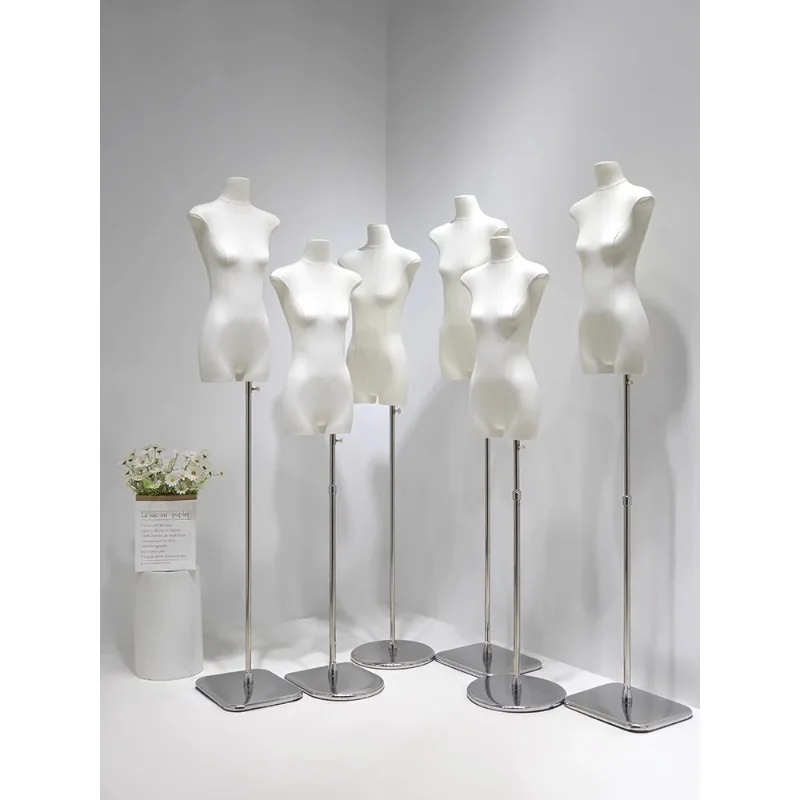Clothing store flat model props female half-body dummy flat chest women's clothing window special display hanger platform
Clothing store flat model props female half-body dummy flat chest women's clothing window special display hanger platform