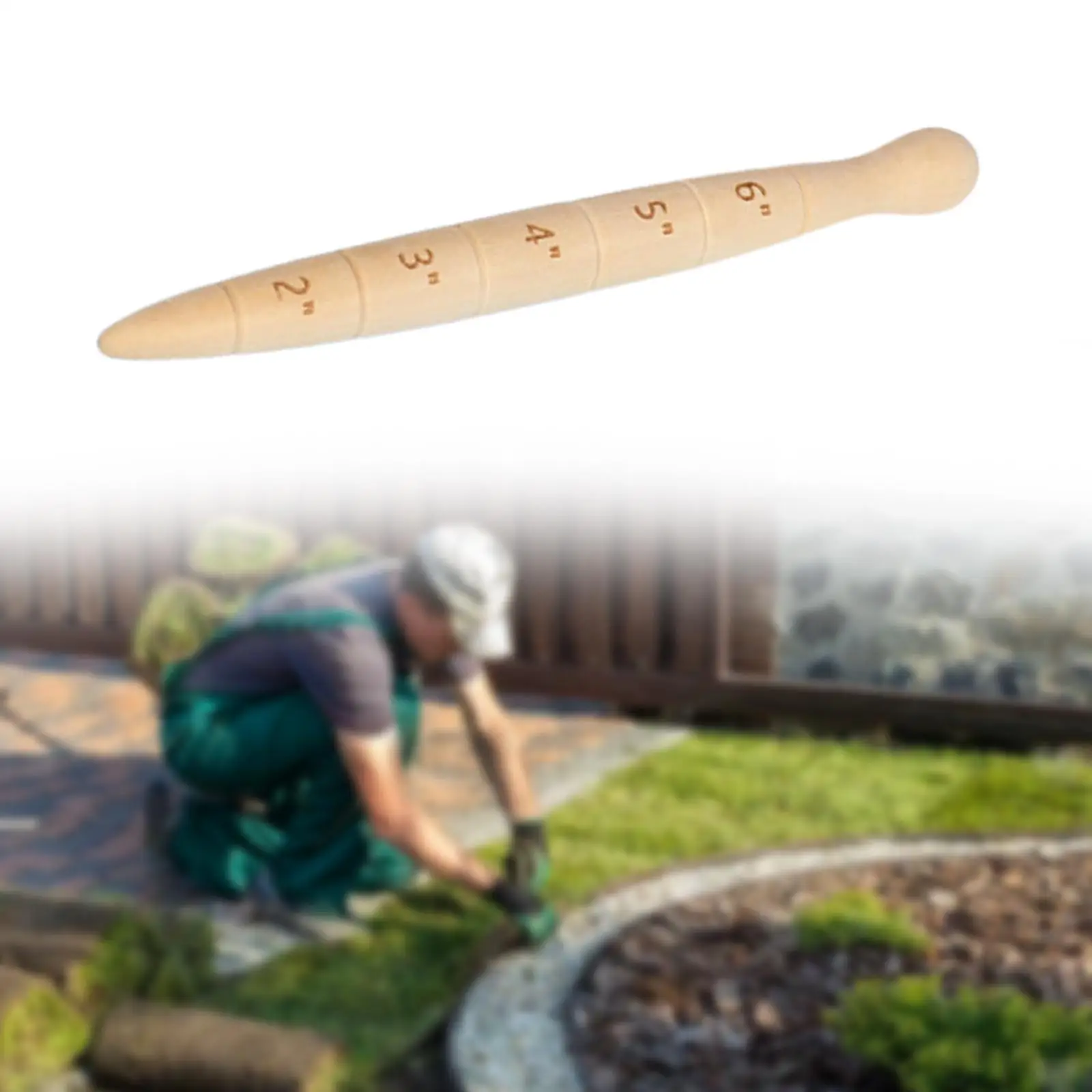 Wooden Dibber Hand Tool 20cm Quick Easy to Use Ergonomic Round Handle Handheld Efficient with Measurement Scale Tapered Gauge
Wooden Dibber Hand Tool 20cm Quick Easy to Use Ergonomic Round Handle Handheld Efficient with Measurement Scale Tapered Gauge