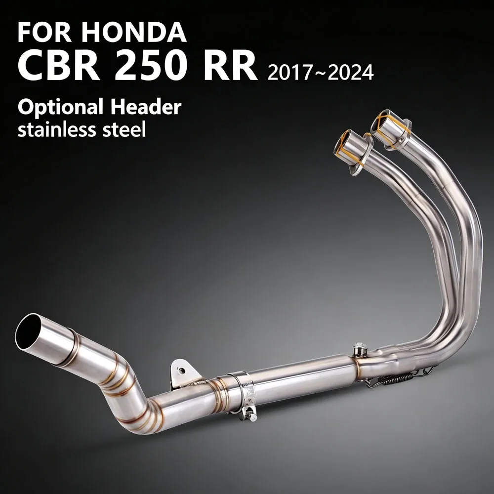 Motorcycle Exhaust Optional Manifold Kit Headers Line Pipe Compatible Original Muffler For Honda CBR250RR CBR250-RR 2017-2024
Motorcycle Exhaust Optional Manifold Kit Headers Line Pipe Compatible Original Muffler For Honda CBR250RR CBR250-RR 2017-2024