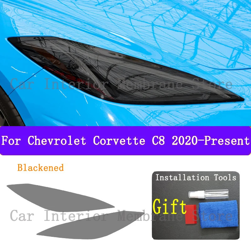 Для Chevrolet Corvette C8 (2020 2022) ТПУ дымчатая черная световая пленка, аксессуары для модификации, защитная пленка для автомобильного освещения
Для Chevrolet Corvette C8 (2020 2022) ТПУ дымчатая черная световая пленка, аксессуары для модификации, защитная пленка для автомобильного освещения