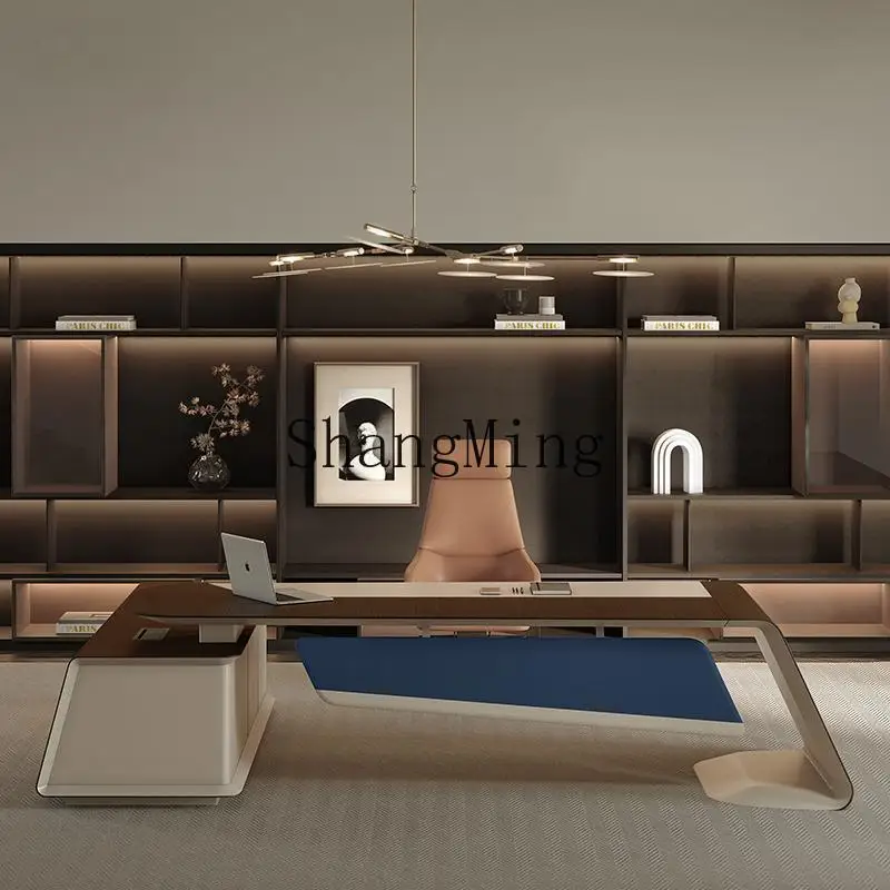 CL Простой современный президентский стул для генерального менеджера, легкий роскошный офисный стол и стул из массива дерева, комбинация
CL Простой современный президентский стул для генерального менеджера, легкий роскошный офисный стол и стул из массива дерева, комбинация