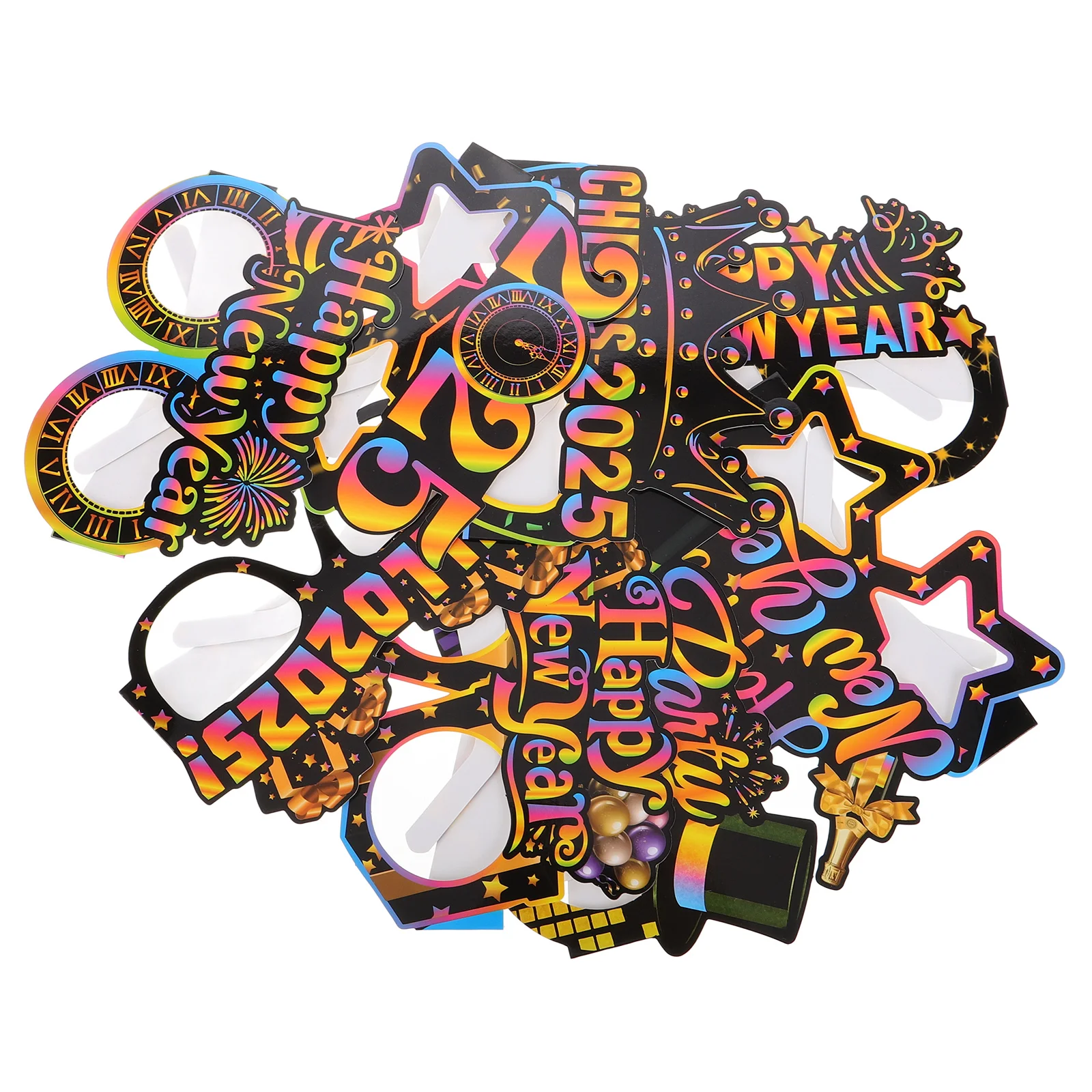 8pcs New Year Photo Glasses Paper Props for Party 2025 Happy New Year Accessories Decorations Carnival Booth Sunglasses
8pcs New Year Photo Glasses Paper Props for Party 2025 Happy New Year Accessories Decorations Carnival Booth Sunglasses