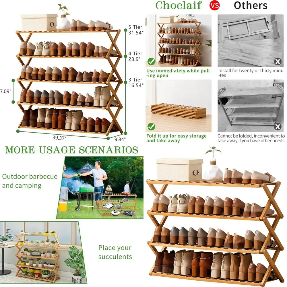 4-х уровневая бамбуковая полка для обуви-органайзер для шкафа, спальни, прихожей и гостиной
4-х уровневая бамбуковая полка для обуви-органайзер для шкафа, спальни, прихожей и гостиной