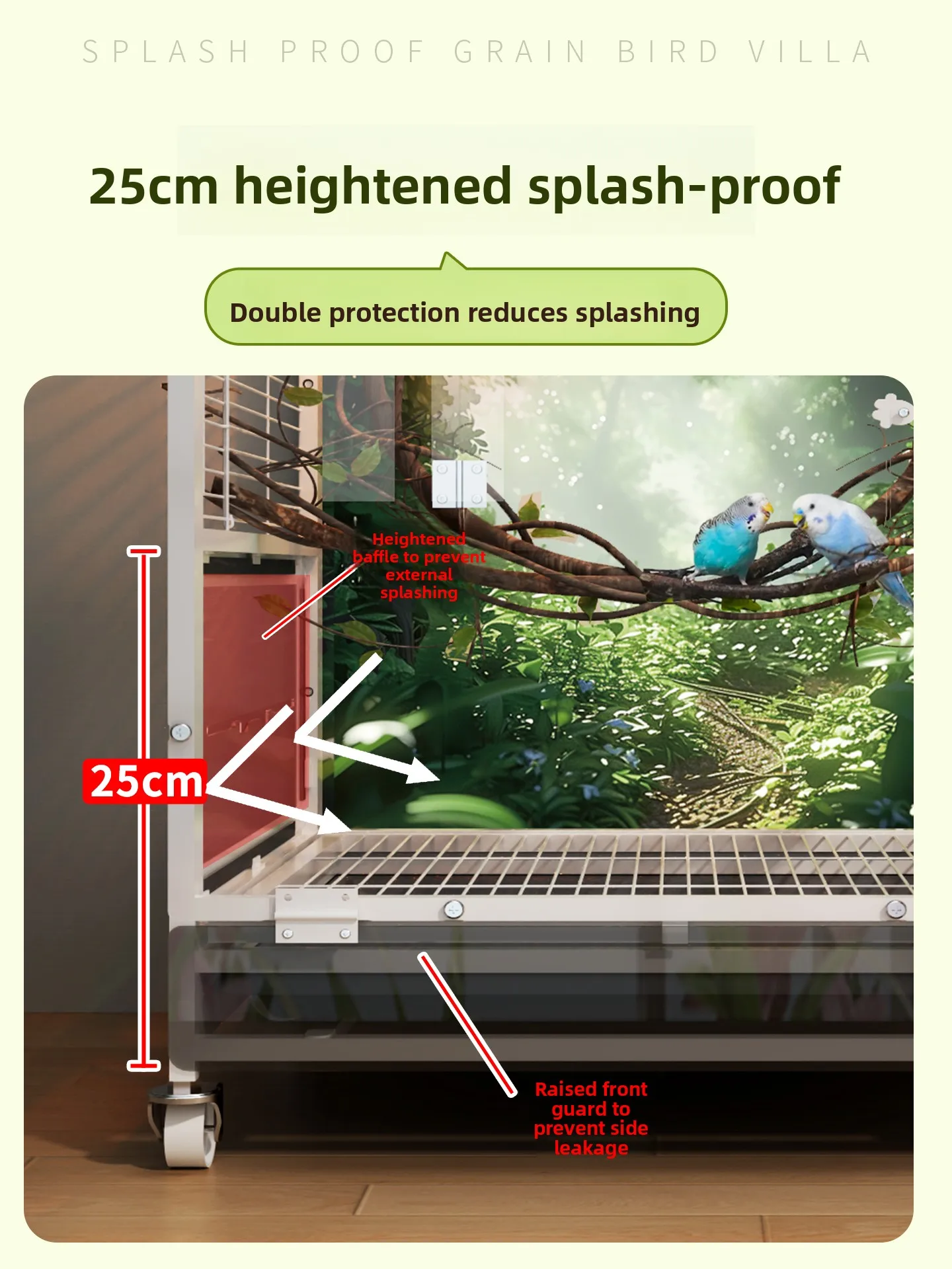 Parrot ecological bird cage household large new Xuanfeng peony special small sun large luxury villa bird cage
Parrot ecological bird cage household large new Xuanfeng peony special small sun large luxury villa bird cage