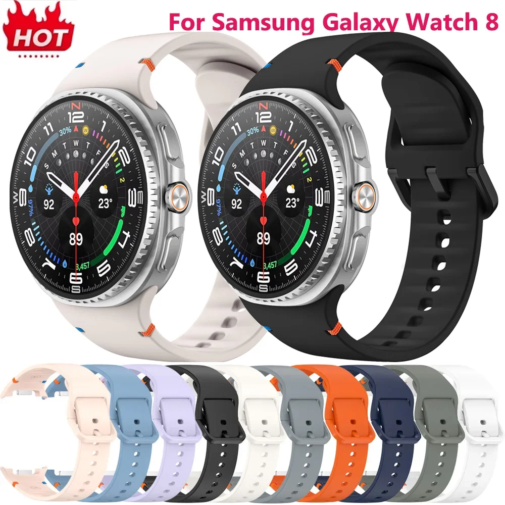 Strap Silicone for Samsung Galaxy Watch 8 Watchband Sport Smart Wristbands Galaxy Watch8 Bracelet 20mm 22mm Width WatchStrap
Strap Silicone for Samsung Galaxy Watch 8 Watchband Sport Smart Wristbands Galaxy Watch8 Bracelet 20mm 22mm Width WatchStrap