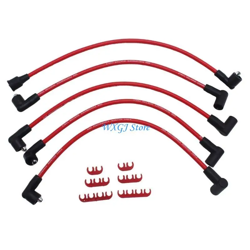 37JE Precisions Ignitions Wires with 90 Degree Elbow Heat Resistant Plugs Wire set for 4 Cylinders Engines in Antique
37JE Precisions Ignitions Wires with 90 Degree Elbow Heat Resistant Plugs Wire set for 4 Cylinders Engines in Antique