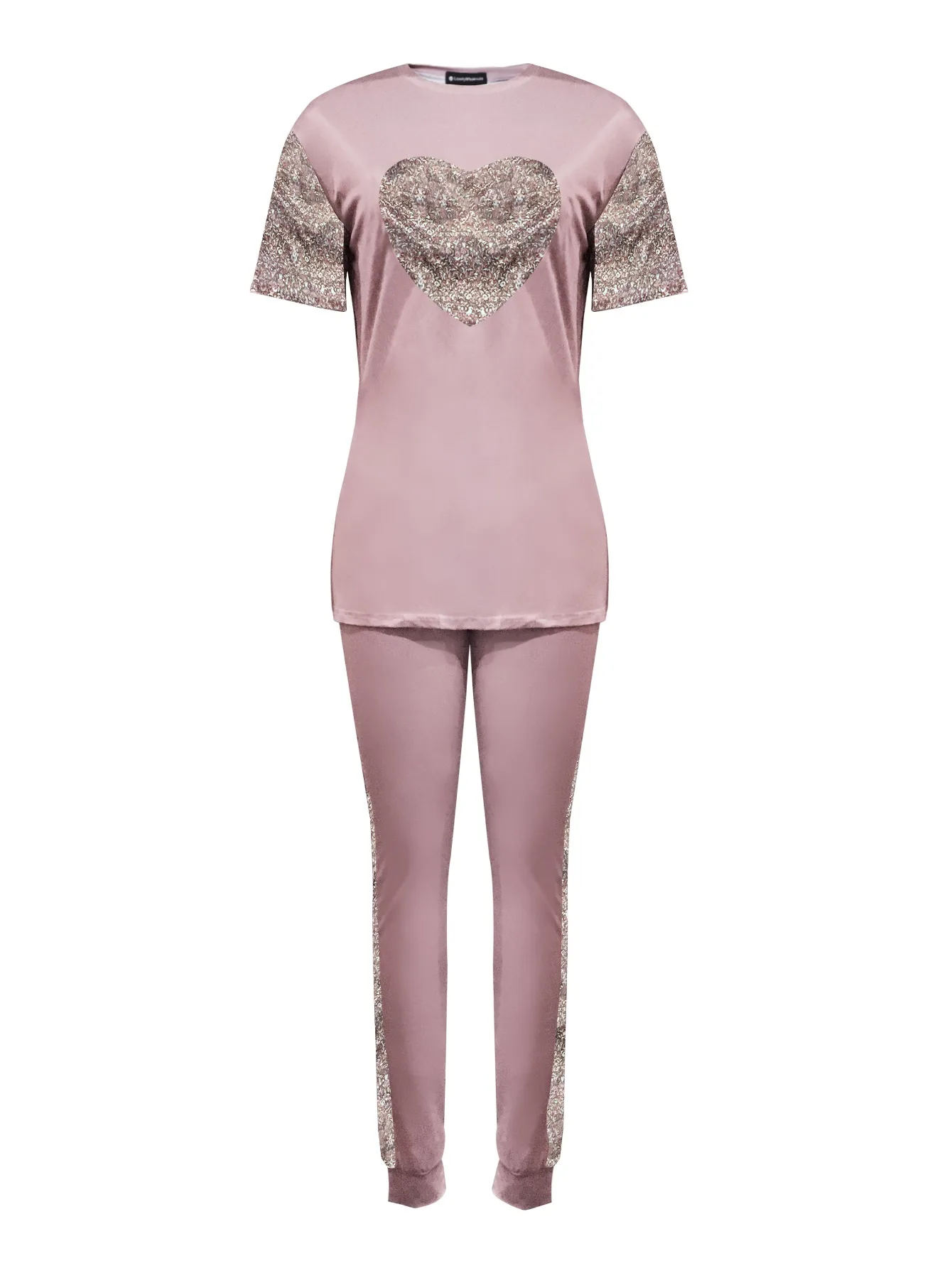 LW Heart print Decor Drawstring Pants Set Spring summer NEW IN short sleeve T-shirt + trousers sets cute women matching suit
LW Heart print Decor Drawstring Pants Set Spring summer NEW IN short sleeve T-shirt + trousers sets cute women matching suit