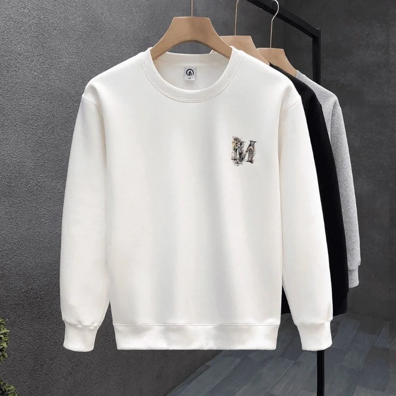 American Sweatshirt Men's Trendy Autumn and Winter Printed Loose Casual Plus Velvet Thickened Long-sleeved Round Neck T-shirt
American Sweatshirt Men's Trendy Autumn and Winter Printed Loose Casual Plus Velvet Thickened Long-sleeved Round Neck T-shirt