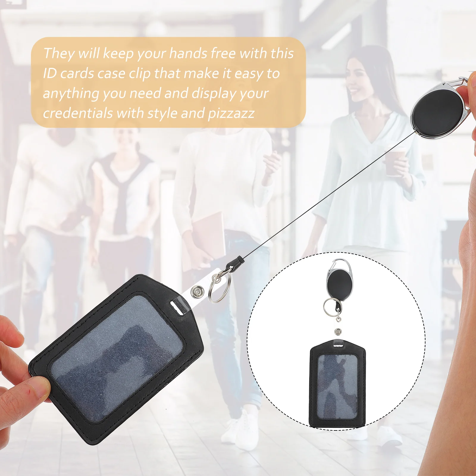 1Set Retractable Id Badge Holder Vertical Case Clip for Work Office Students Nurses Keys Badges Accessories
1Set Retractable Id Badge Holder Vertical Case Clip for Work Office Students Nurses Keys Badges Accessories