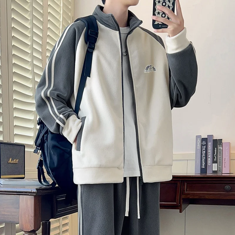 Spring Autumn Heavyweight Men's Jaet Loose Trendy Teenage Student Open Cardigan Outerwear Polyester Fiber Long Sve
Spring Autumn Heavyweight Men's Jaet Loose Trendy Teenage Student Open Cardigan Outerwear Polyester Fiber Long Sve