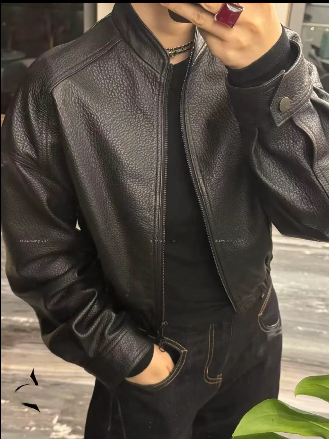 Ning 2025 New Style Women's Leather Jacket Coat High-End Sensation Small Size Genuine Sheepskin Long Sleeve Zipper
Ning 2025 New Style Women's Leather Jacket Coat High-End Sensation Small Size Genuine Sheepskin Long Sleeve Zipper