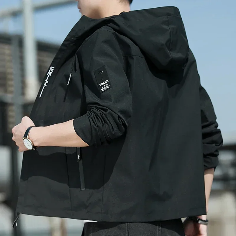 Casual Hight Quality Straight Hat Men's Clothing Autumn Hooded Outdoor Tops Man Solid Zipper Sports Windproof Jacket For Men
Casual Hight Quality Straight Hat Men's Clothing Autumn Hooded Outdoor Tops Man Solid Zipper Sports Windproof Jacket For Men