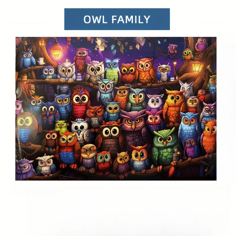 500/1000/1200/2000PCS Jigsaw Puzzle Beautiful Owl In Forest Night Scene With Glowing Eyes For Adults Game Brain Teaser Gift
500/1000/1200/2000PCS Jigsaw Puzzle Beautiful Owl In Forest Night Scene With Glowing Eyes For Adults Game Brain Teaser Gift