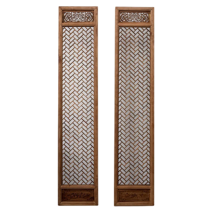 Solid wood screen partition living room Chinese flower window grille antique old tea room entrance
Solid wood screen partition living room Chinese flower window grille antique old tea room entrance