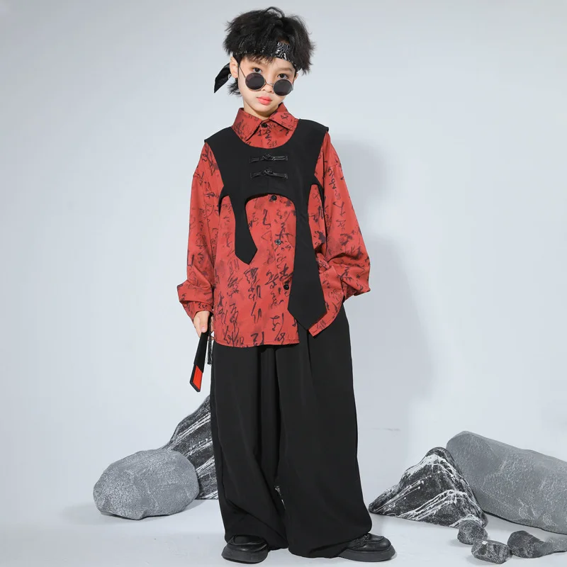 Children's Chinese hip-hop street dance costumes Boys' catwalk catwalk Guochao performance costumes
Children's Chinese hip-hop street dance costumes Boys' catwalk catwalk Guochao performance costumes
